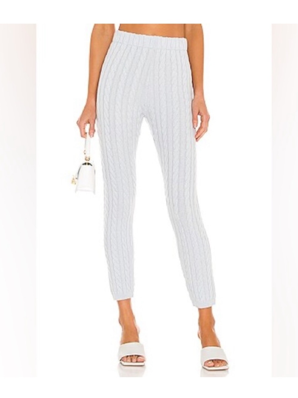 Ronny Kobo Lynsie Cashmere blend cable knit pants, XS